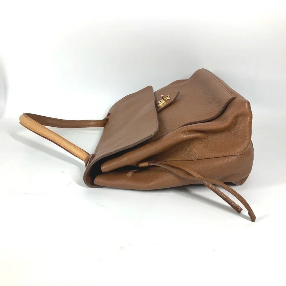 LOUIS VUITTON Authentic Brown Leather Shoulder Bag - Picture 3 of 16